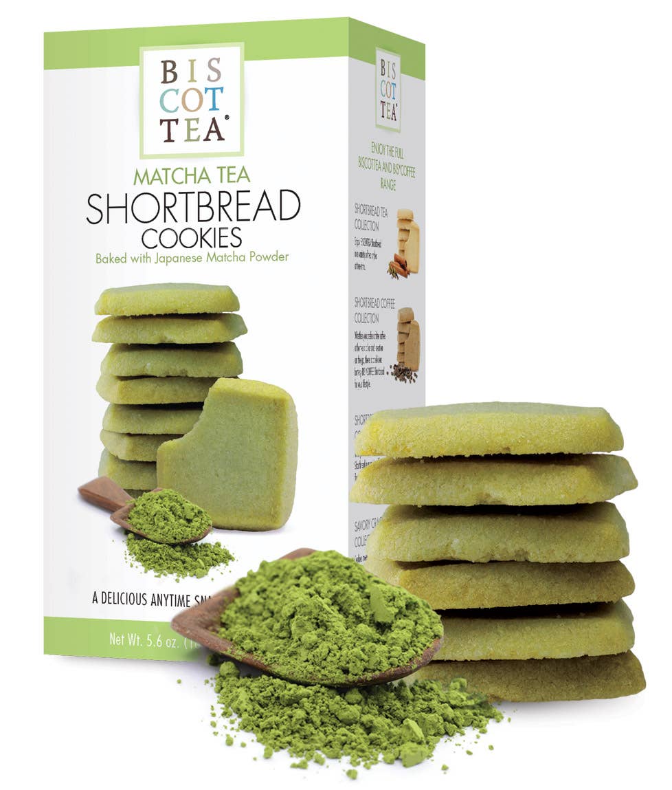 Matcha Shortbread Cookies