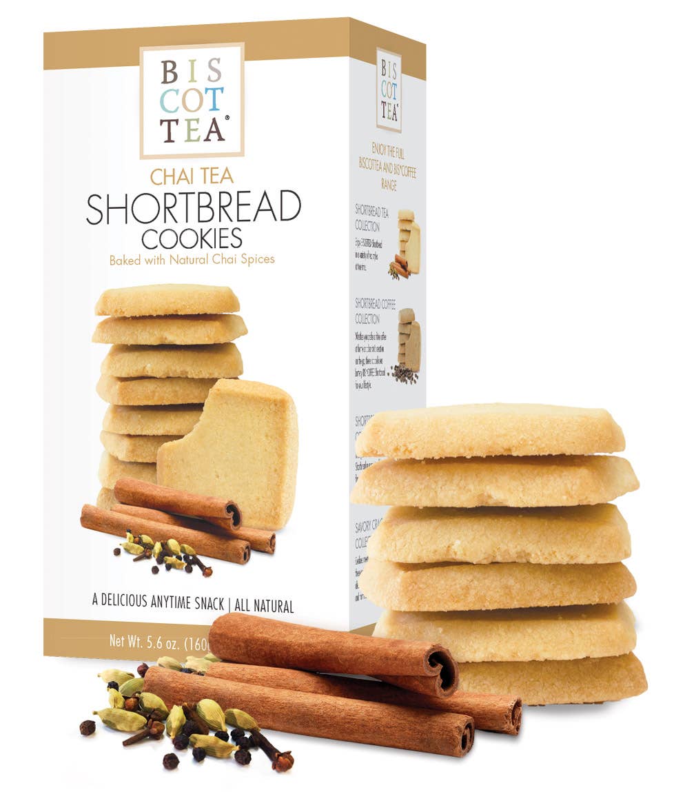 Chai Tea Shortbread Cookies by Biscottea.