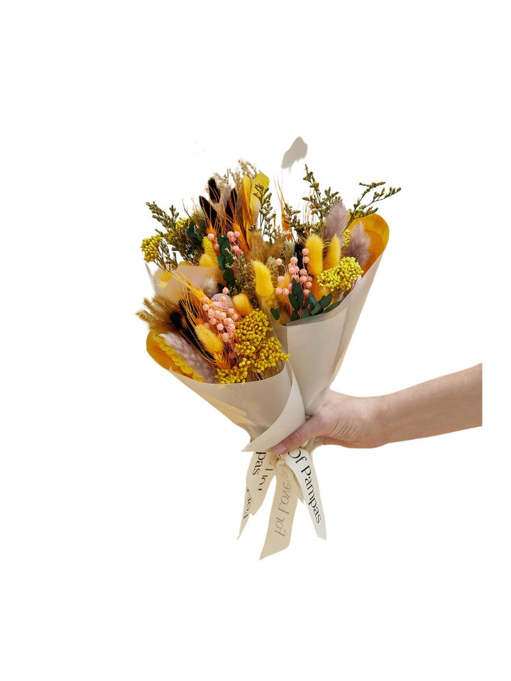 Yellow Hue Dried Floral Bouquet