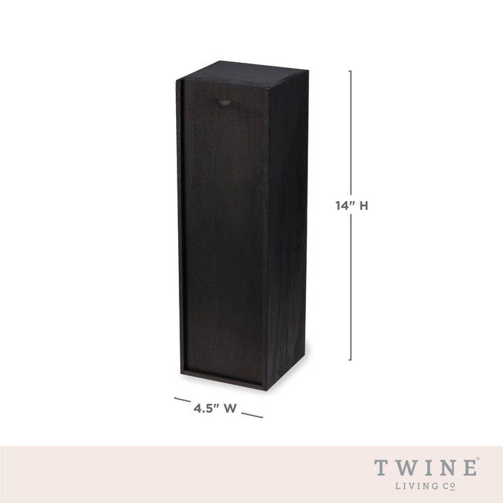 Black Wood Wine Gift Box