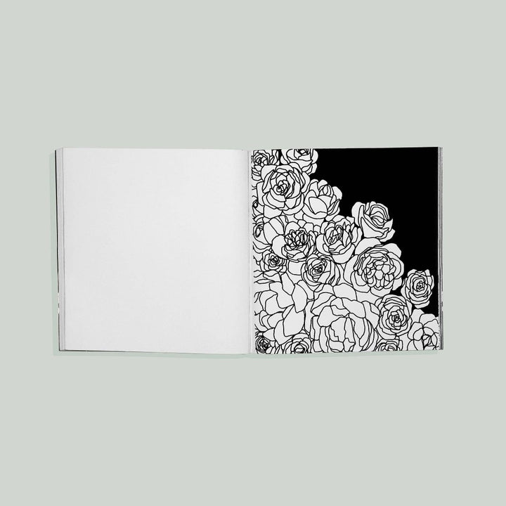 Inside Page with Floral Illustrations