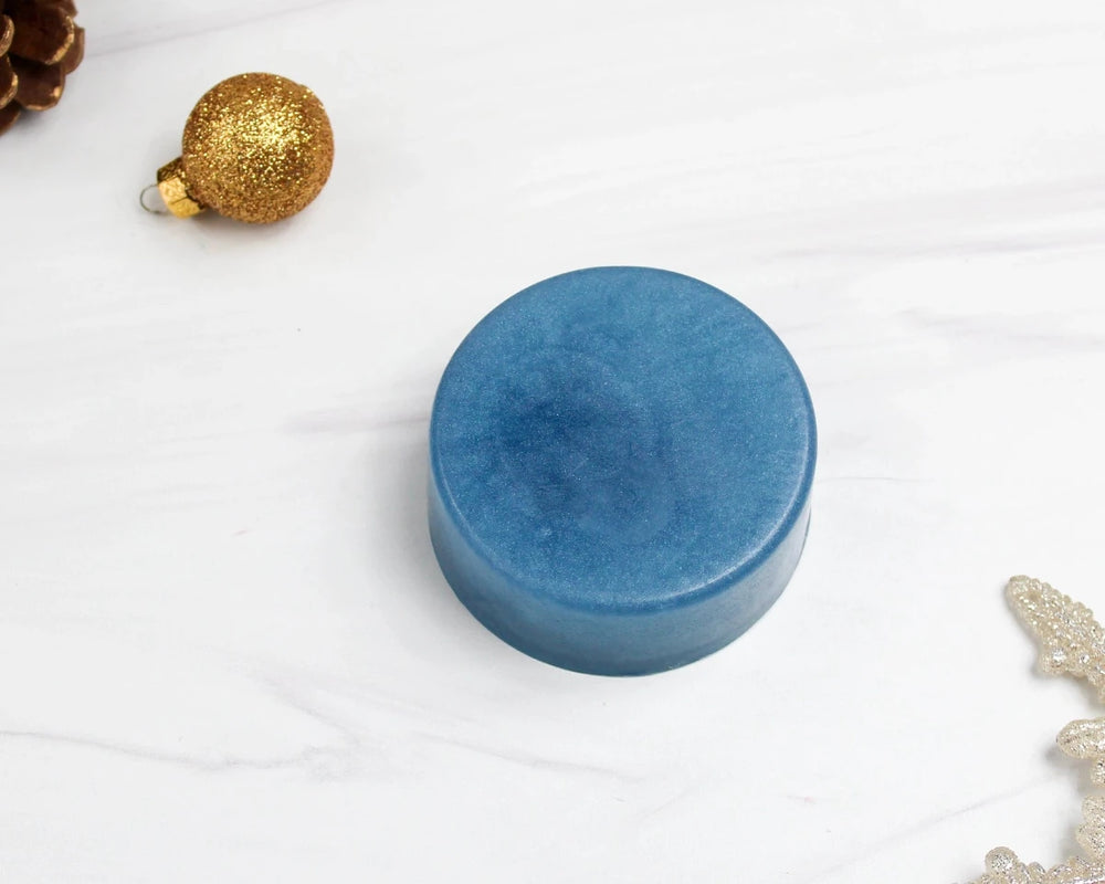 Artisan shave soap with bold masculine fragrance and premium ingredients.