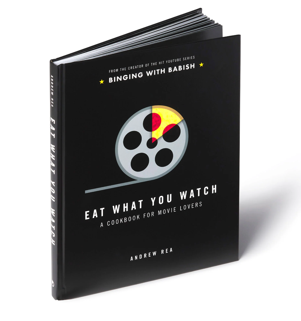 Eat What Yo Watch Cookbook by Andrew Rea 132 pages of iconic recipes