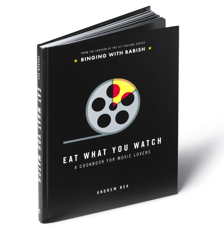 Eat What Yo Watch Cookbook by Andrew Rea 132 pages of iconic recipes