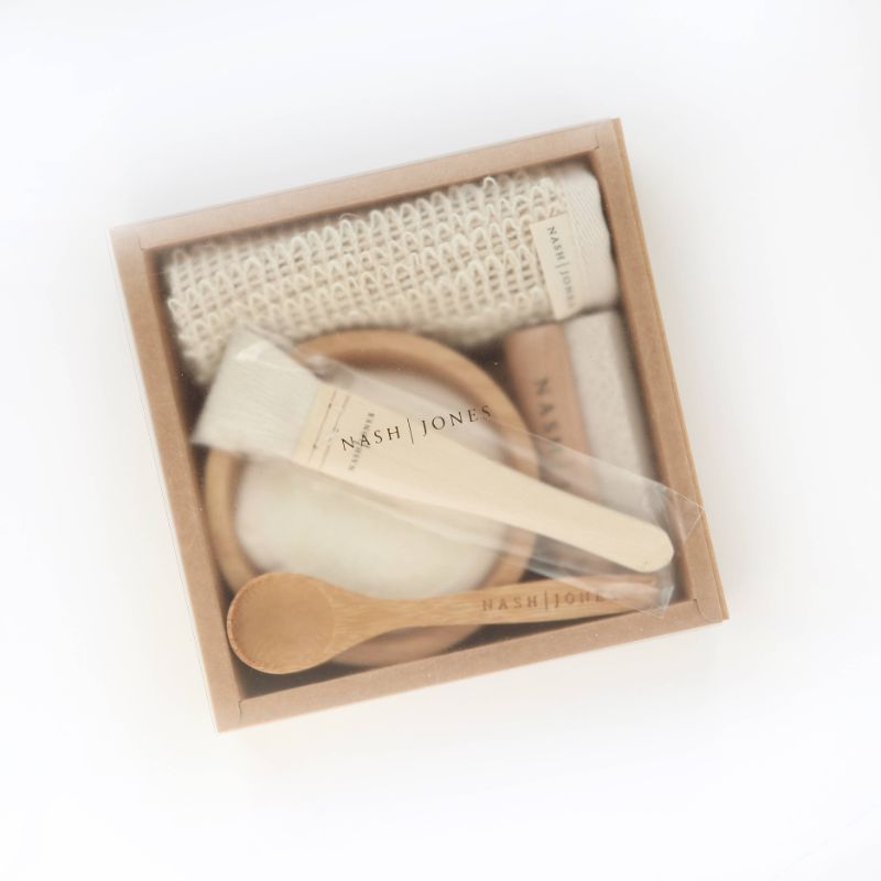 Exfoliate Gift Box with contents boxed and ready-to-ship.