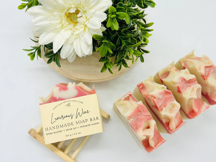Five Red Wine Soap Bars 