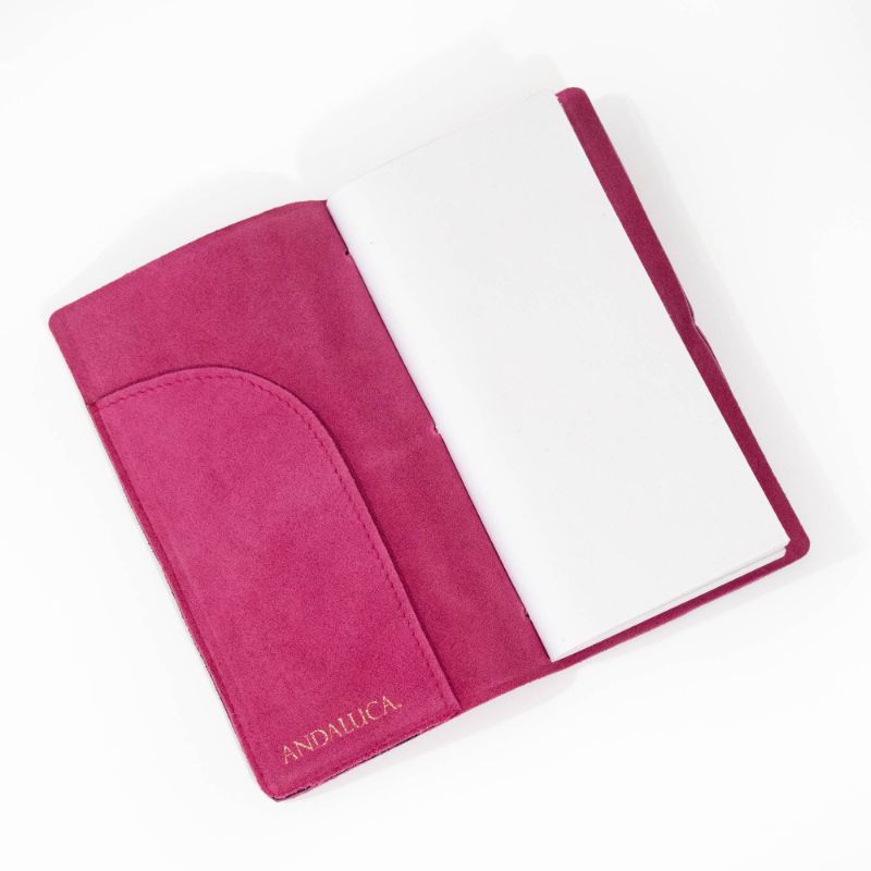 Fuchsia Suede Journal