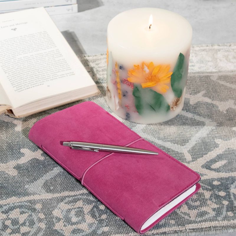 Fuchsia Suede Journal
