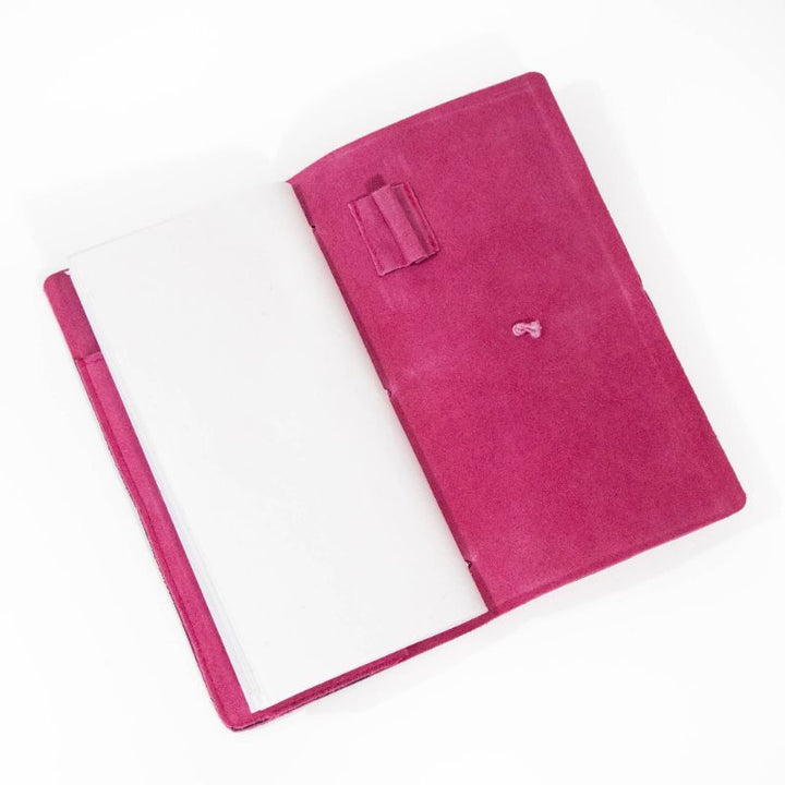 Fuchsia Suede Journal