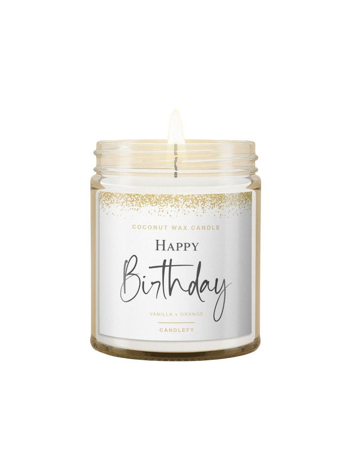 "Happy Birthday" Gift Candle