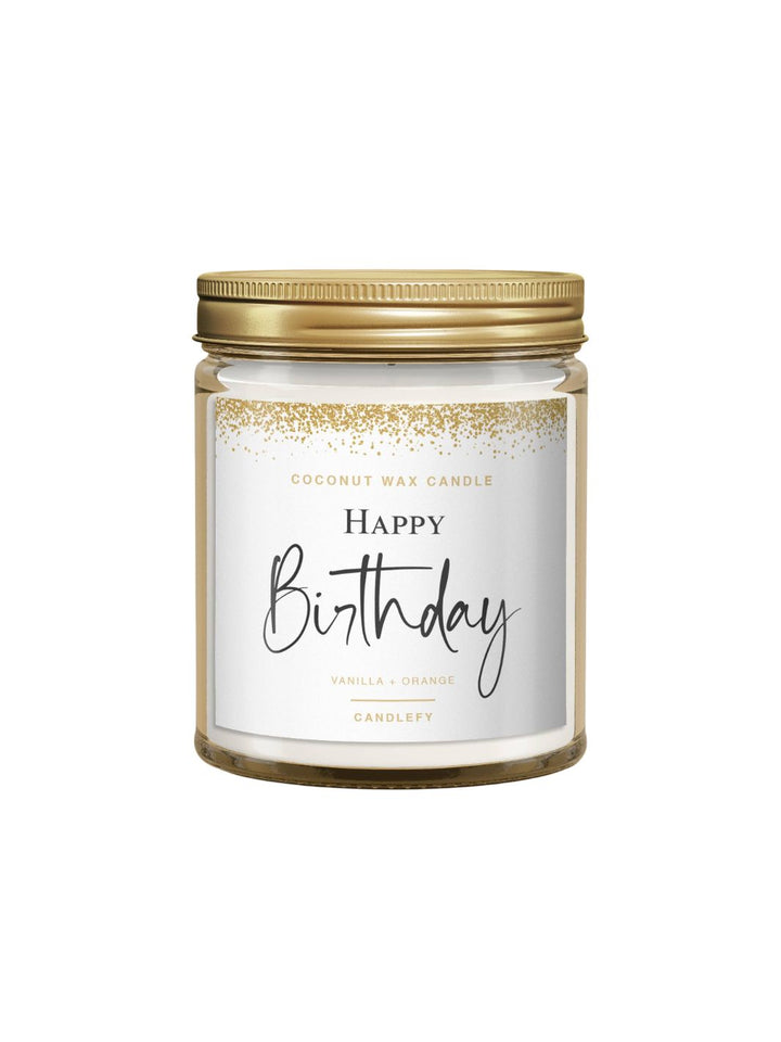 "Happy Birthday" Gift Candle