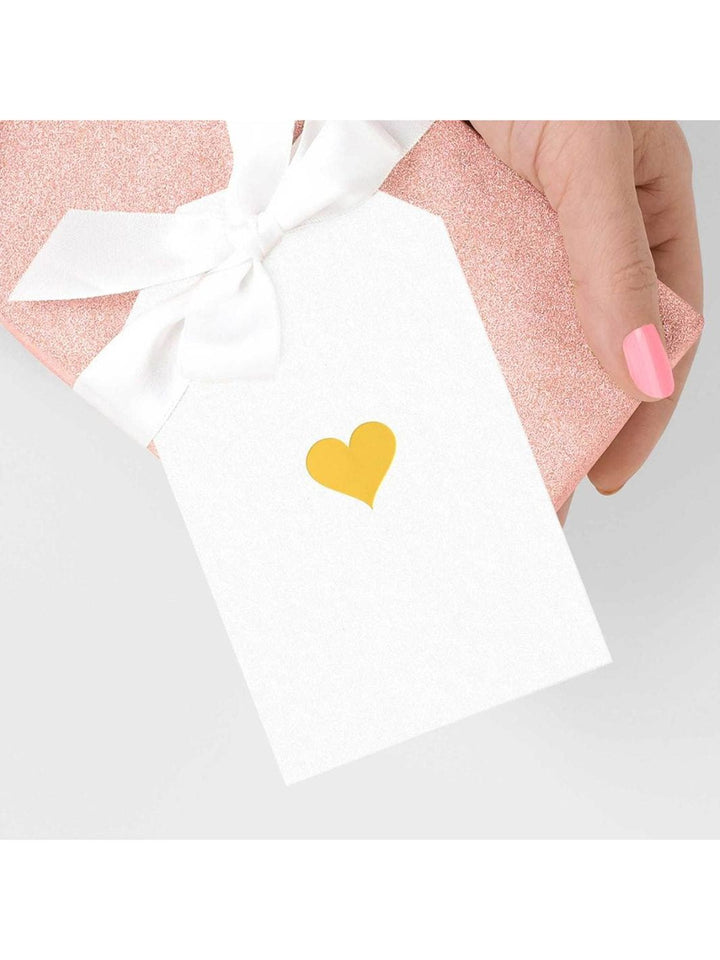 Gift Tag With Gold Heart