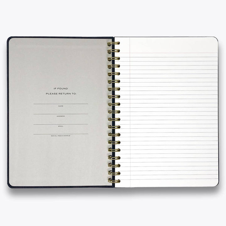 Cream-colored lined pages of the 'Note to Self' Notebook, ideal for journaling or work notes."