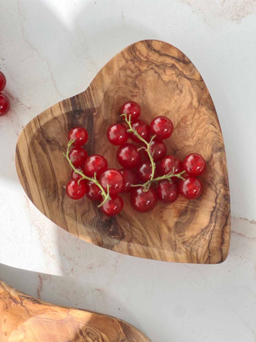 Olive Wood Heart Dish