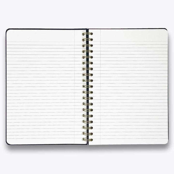 Open 'Note to Self' Notebook laying flat, showcasing its premium lined cream pages.
