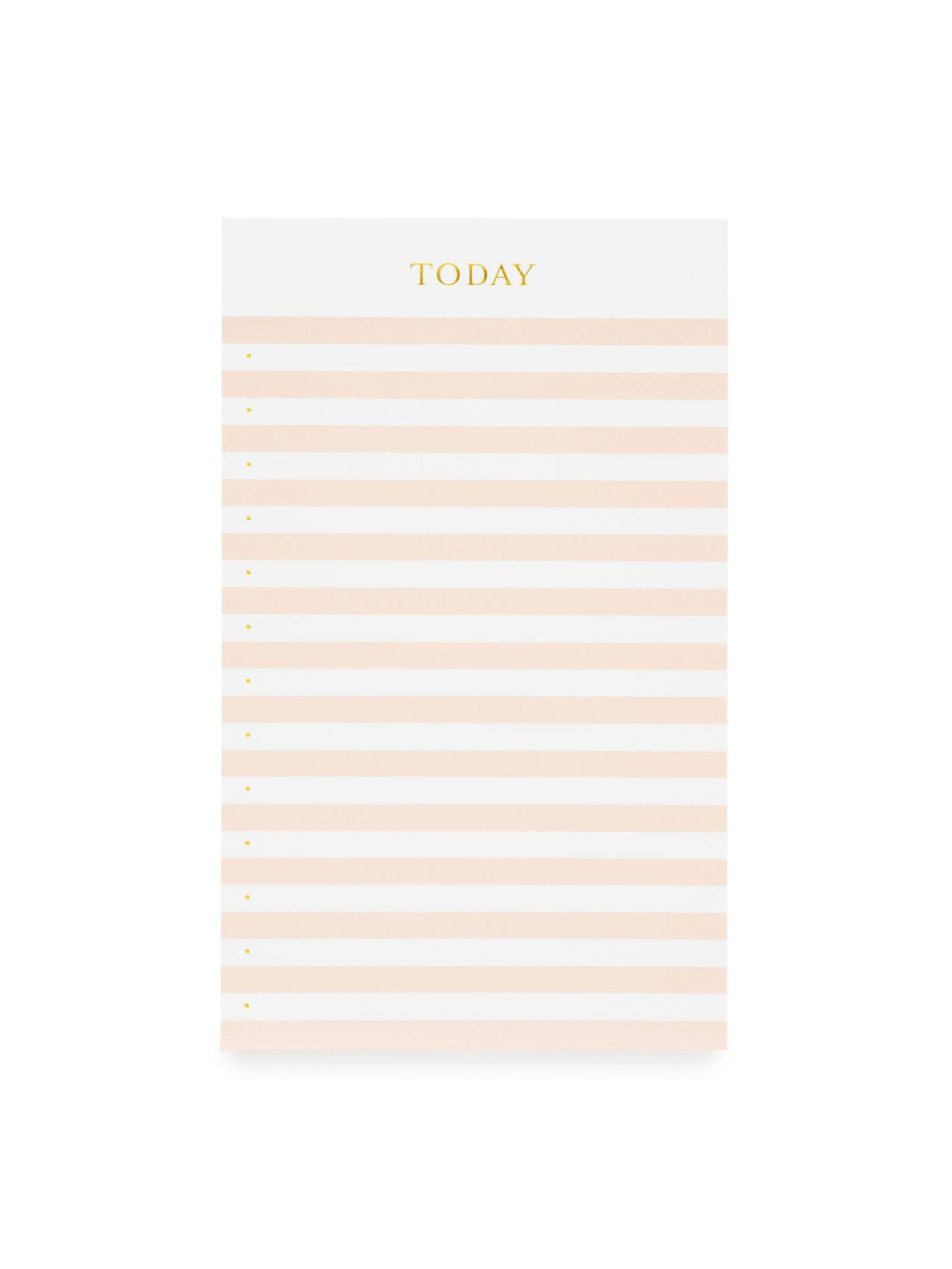 Pink striped 'Today' notepad perfect for organizing daily tasks.