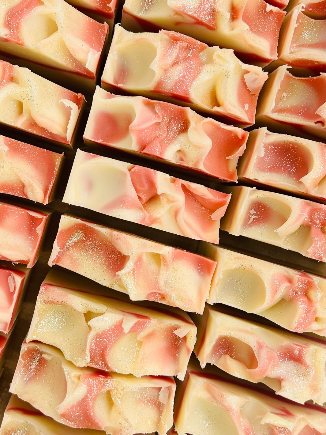 Red Wine Soap Bars Made from Cold-process method. 