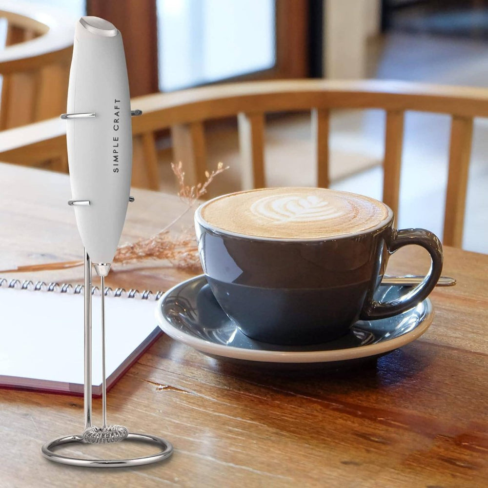 Simple Craft Handheld Drink Mixer new to a latte.