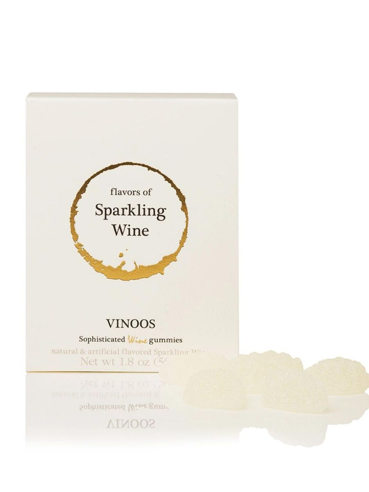 Vinoos Wine Gummies Gift Box with Sparkling Wine Flavor, suitable for vegetarians and vegans.