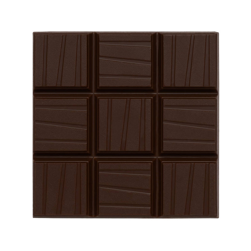 Close-up of the delicious chocolate bar inside.
