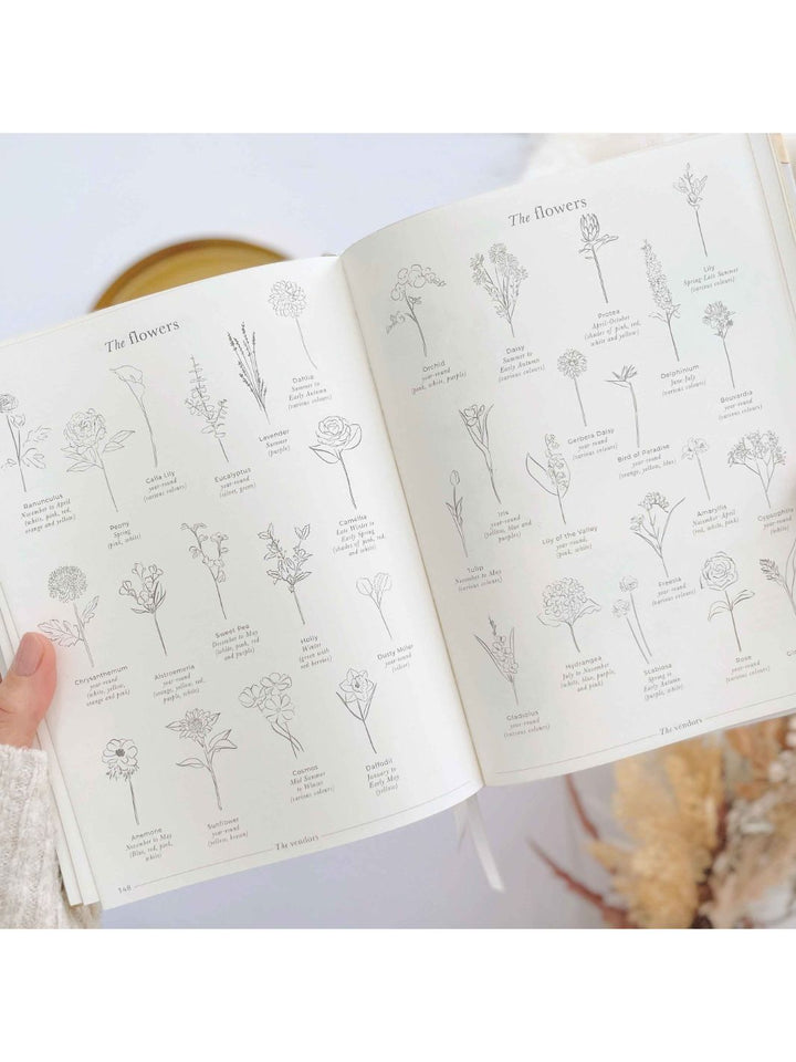 Floral Wedding Planner Book