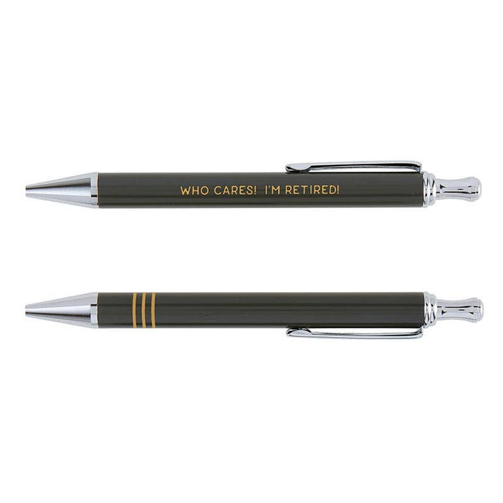 "I'm Retired" Pen Set